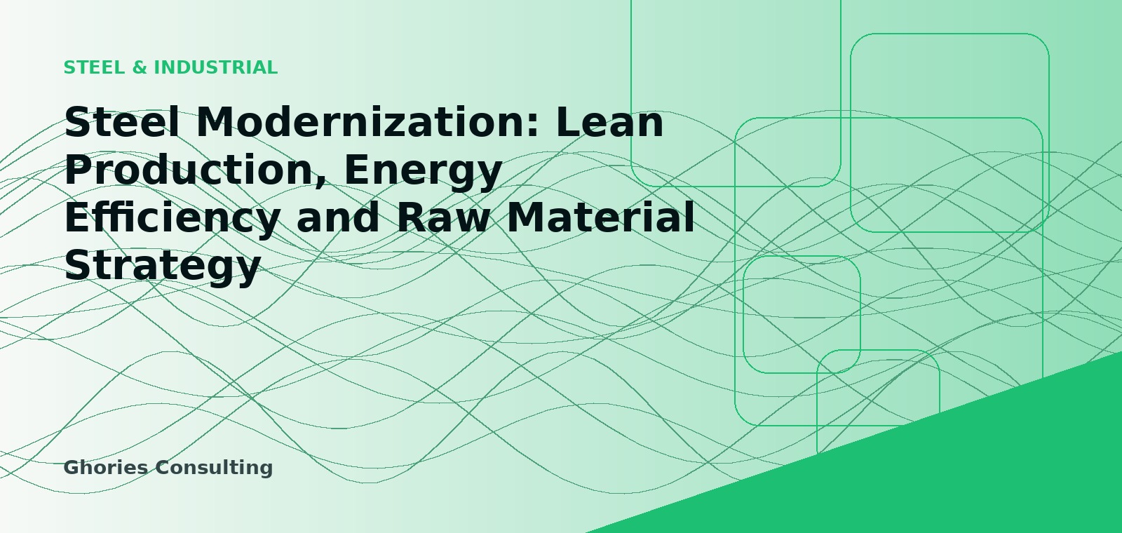Steel Modernization: Lean Production, Energy Efficiency and Raw Material Strategy cover image