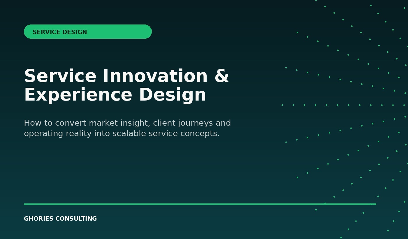 Service Innovation & Experience Design: Turning Market Insight into Scalable Service Concepts thumbnail